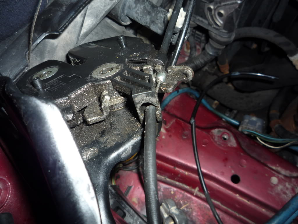 hood release cable fix