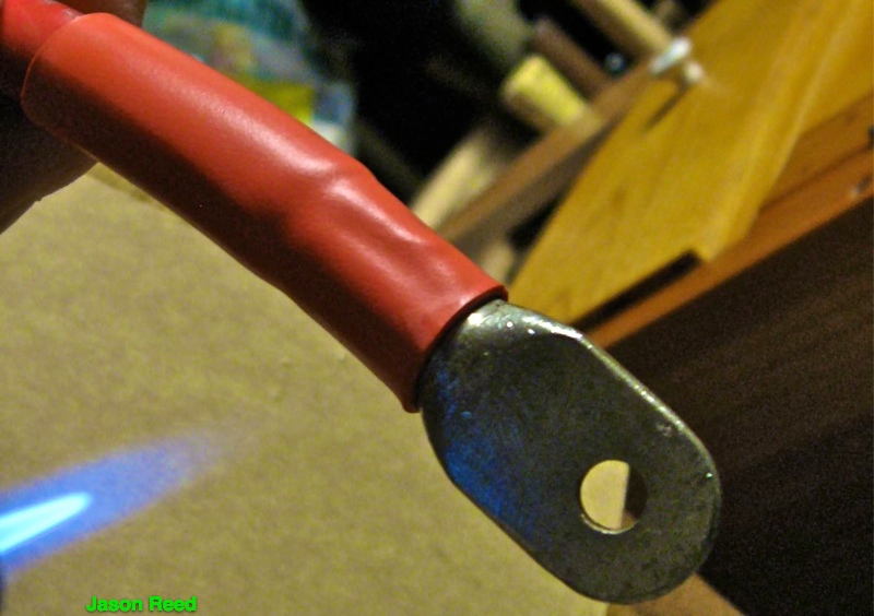 Apply heat till adhesive squeezes out around all edges