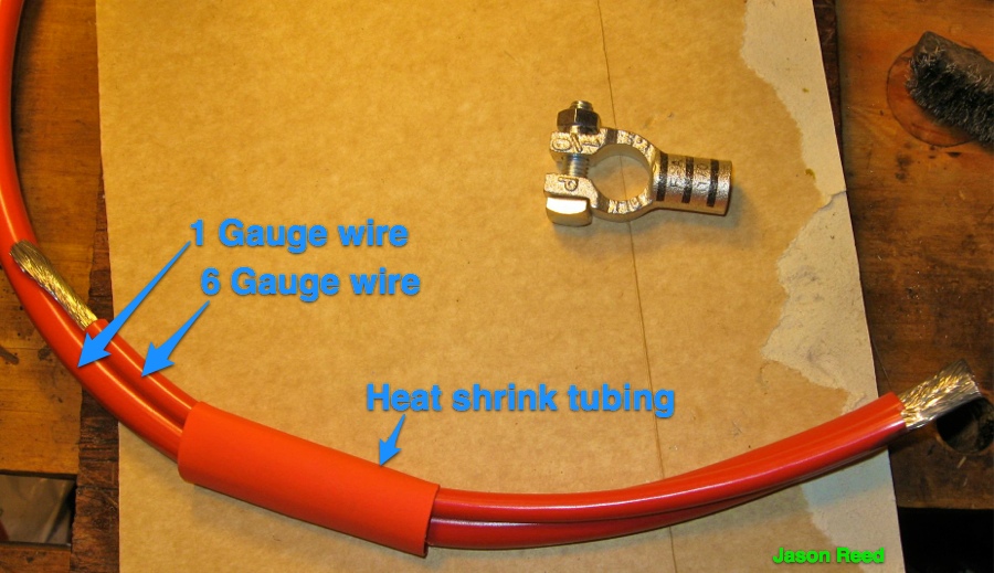 Slip the heat shrink into place before soldering