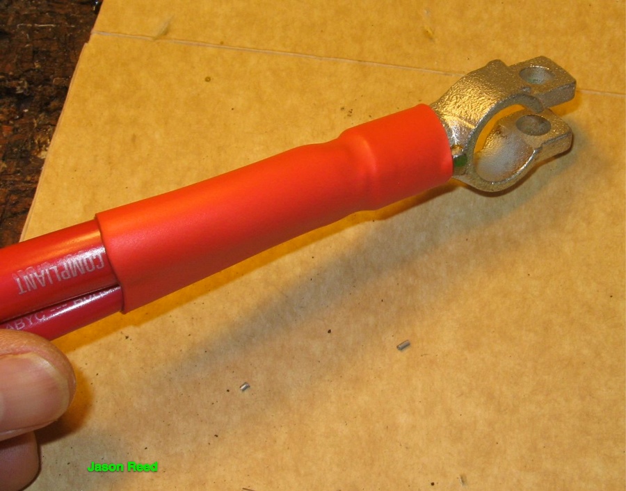 Heat shrink on terminal